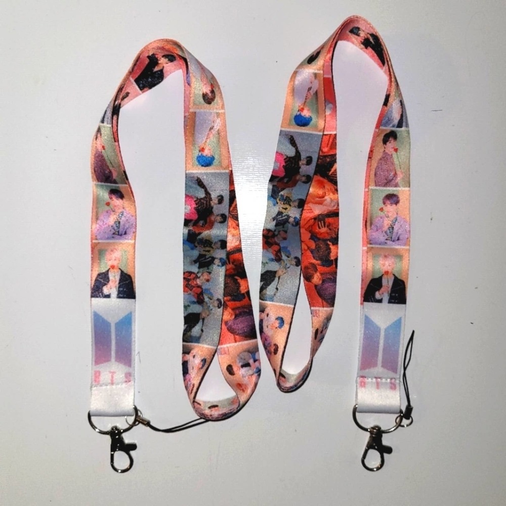 2 Best & Popular Kpop Music Bands Bangtan Boys (BTS) One Size Pink Lanyard